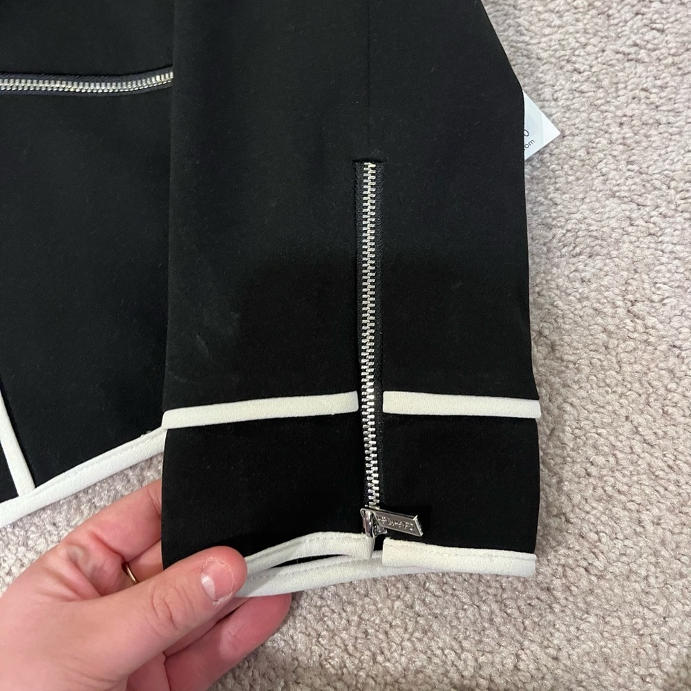 Calvin Klein Blazer Jacket with Zipper Accents - Picture 9 of 13